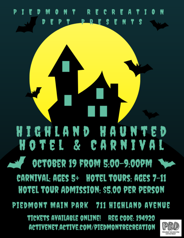 Highland Haunted Hotel & Carnival Piedmont Exedra