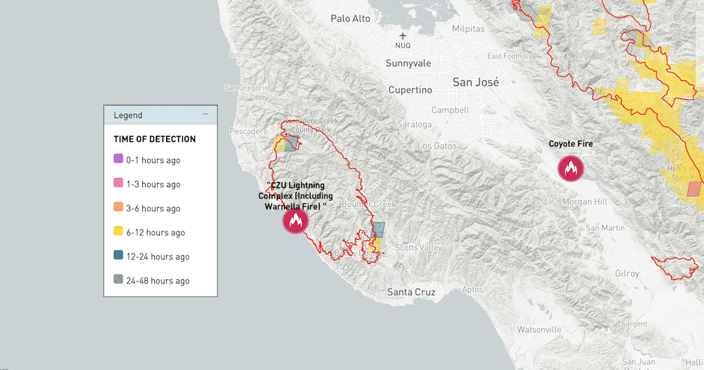 CZU Lightning Fires to 74 000 acres in San Mateo Santa Cruz