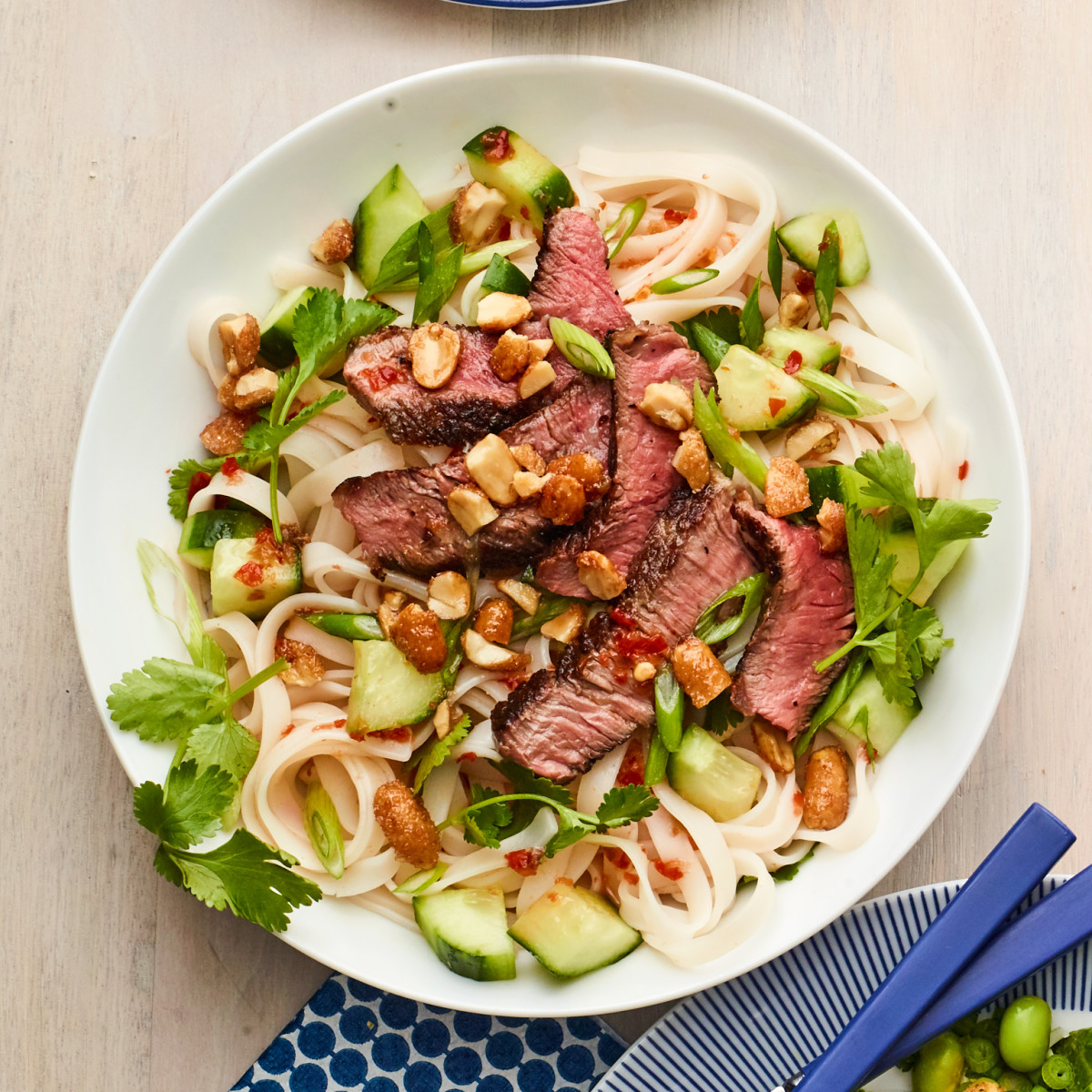 The Dish Rice Noodle Salad with Steak Piedmont Exedra
