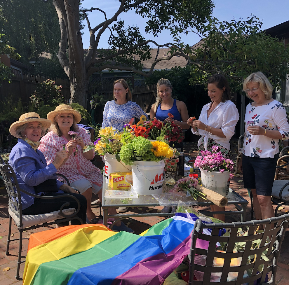 Flash Flowers Festoon Local Landmarks In Honor Of Pride Month 