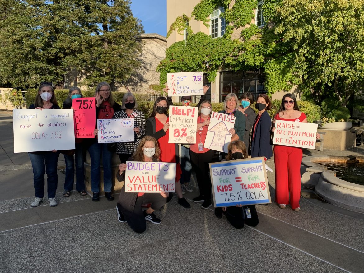 Teachers rally for COLA raise | Piedmont Exedra