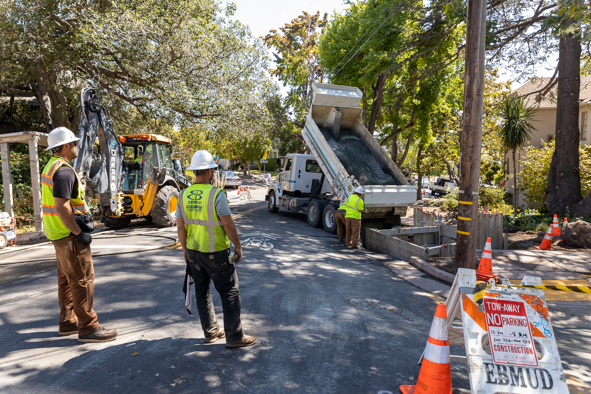 Photos | EBMUD water pipeline replacement | Piedmont Exedra