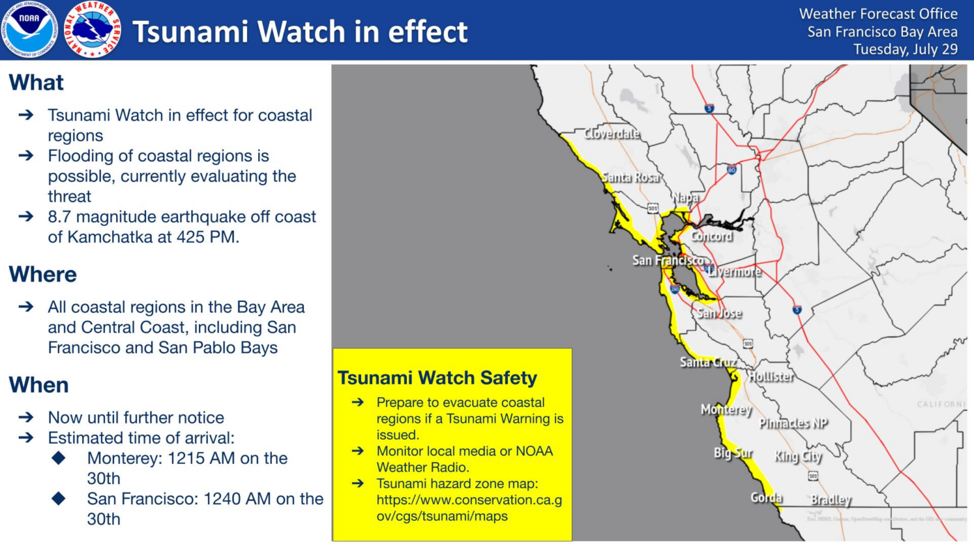 Tsunami bay area sf